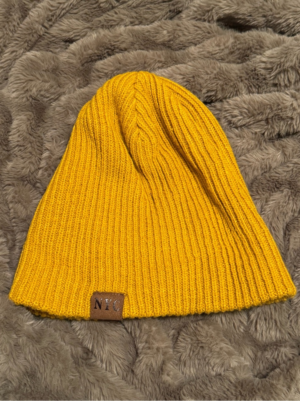 Women’s Mustard Yellow Beanie Hat